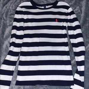 Navy/White Striped Shirt from Polo